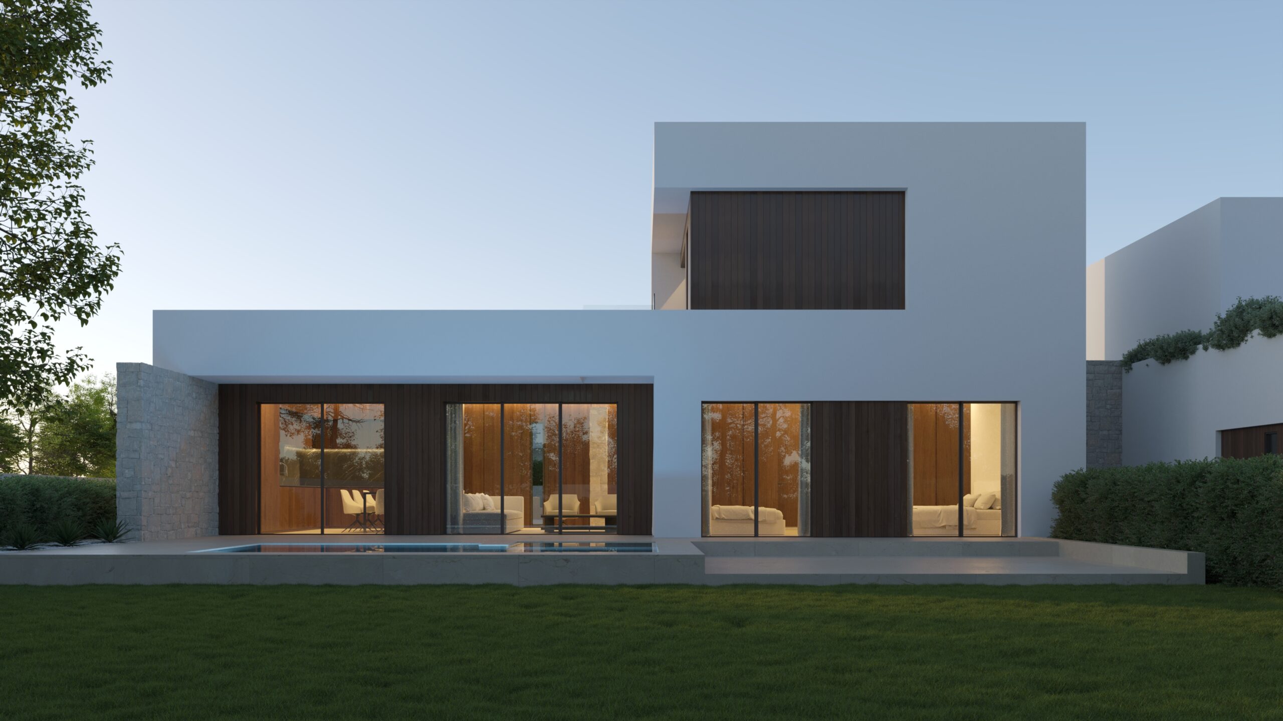 Casa C Exterior Noche