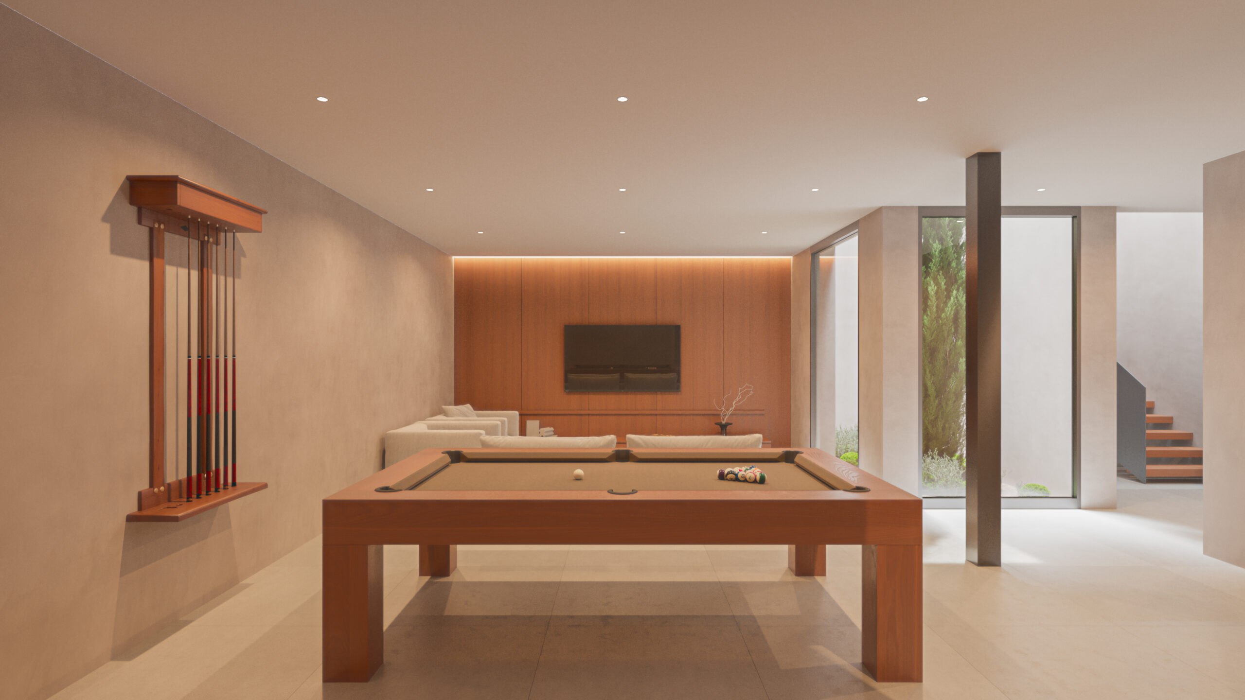 Interior Salón de juegos
